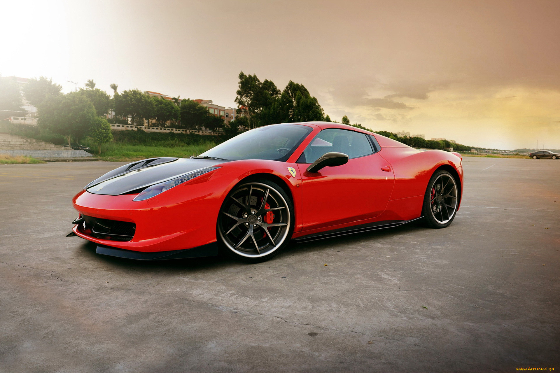 2013, ferrari, 458, italia, spider, elegante, 